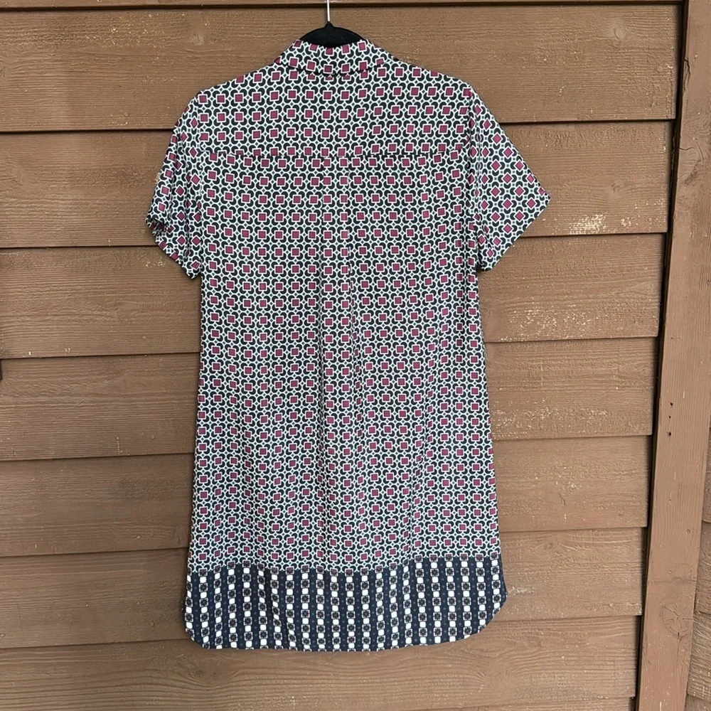 J. Crew Geometric Print Shirtdress size 8